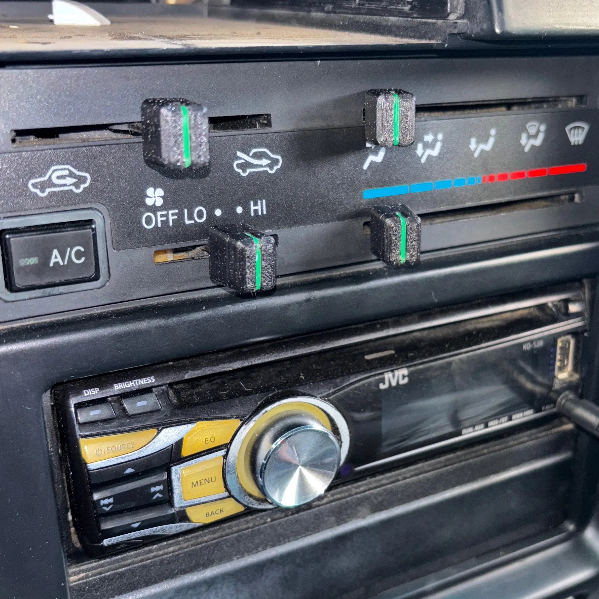 Toyota 4Runner & Tacoma Climate Control Knobs — Set of 4