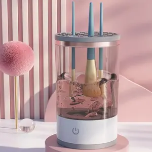 USB Plug-in Portable Electric Makeup Brush Cleaner, Automatic Brush Washing Machine for Deep Clean & Quick Dry, Travel-Friendly Beauty Gadget, Must-Have 2025 Makeup Essential