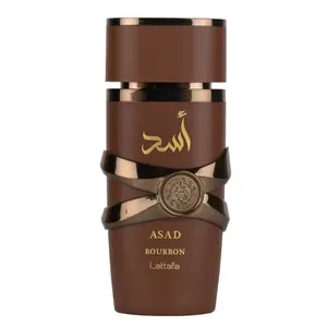 Lattafa Asad Bourbon Eau de Parfum Spray Unisex 3.4 oz Lattafa Asad Bourbon Eau de Parfum Spray Unisex 3.4 oz