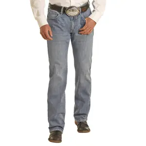 Rock&Roll Denim Vintage Emb Stackable Bootcut Jeans - Light Wash