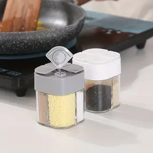 Creative Kitchen Four-compartment Seasoning Box, Barbecue Seasoning Jar, Rotating Lidded Seasoning Storage Box for restaurant kitchen