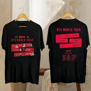 Bangtan Comeback 2026 Shirt, 2026 K-pop Boysband World Tour T-Shirt, Army Concert Gift, Concert Merch, Army Fan Shirt, Btss Kpop Shirt, Graphic Shirt
