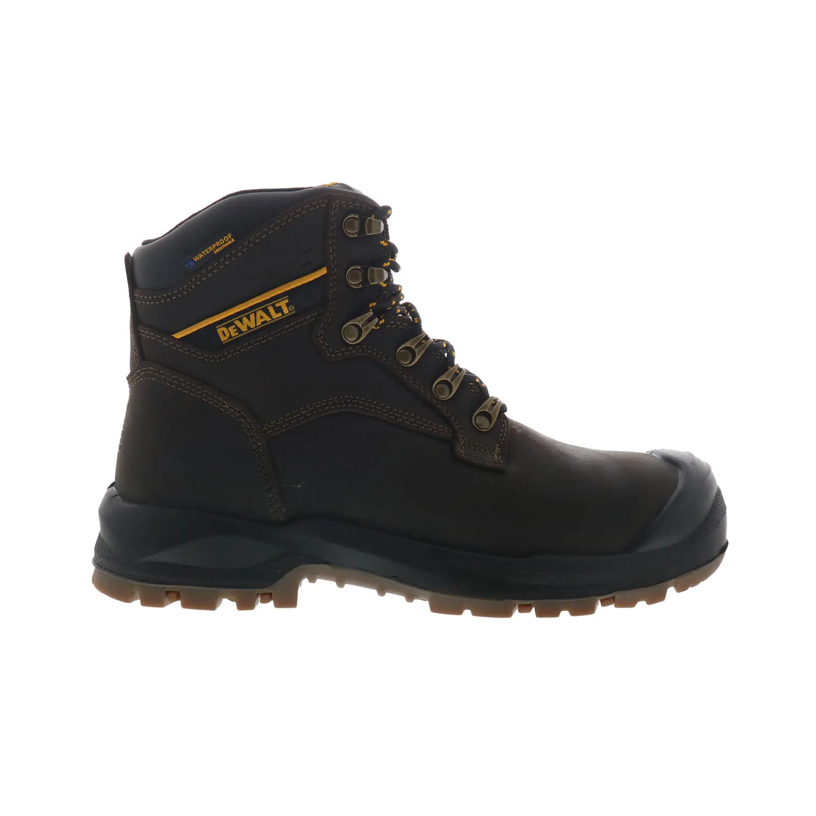 Dewalt Durham Waterproof Steel Toe Mens Brown Extra Wide Work Boots