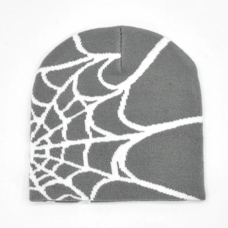 Y2K Spider Web Beanie - Colorful Unisex Soft Stretchable Hat | Adjustable Warm Daily Wear Masks Motorcycle Gloves