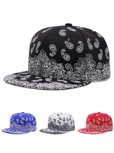 2026 New Fashionable Personalized Baseball Hat Paisley Printed Hip Hop Hat Street Creative Skateboarding Hat Daily Commuting Decorative Hat Outdoor Leisure Sports Sunshade Hat Male Female Same Style Flat Edge Hat