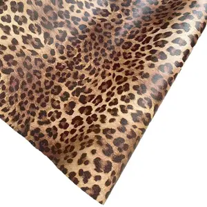 Leopard Print Self Adhesive Wallpaper Roll, Waterproof Moisture Proof Removable Wall Paper for Bedroom Living Room Furniture Decoration