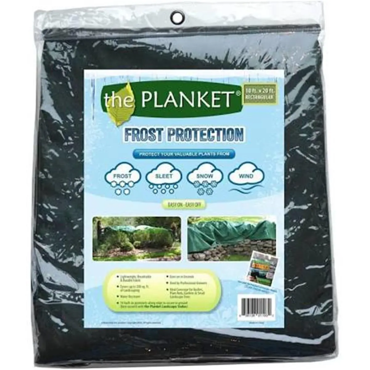 Brainchild Plant Cover - 10 x 20 ft. Rectangle, Light and Breathable, Strong but Breathable, for Potted Plants, Pack of 6, Protect Potted Plants, Shade Cloth Plant Care & Support