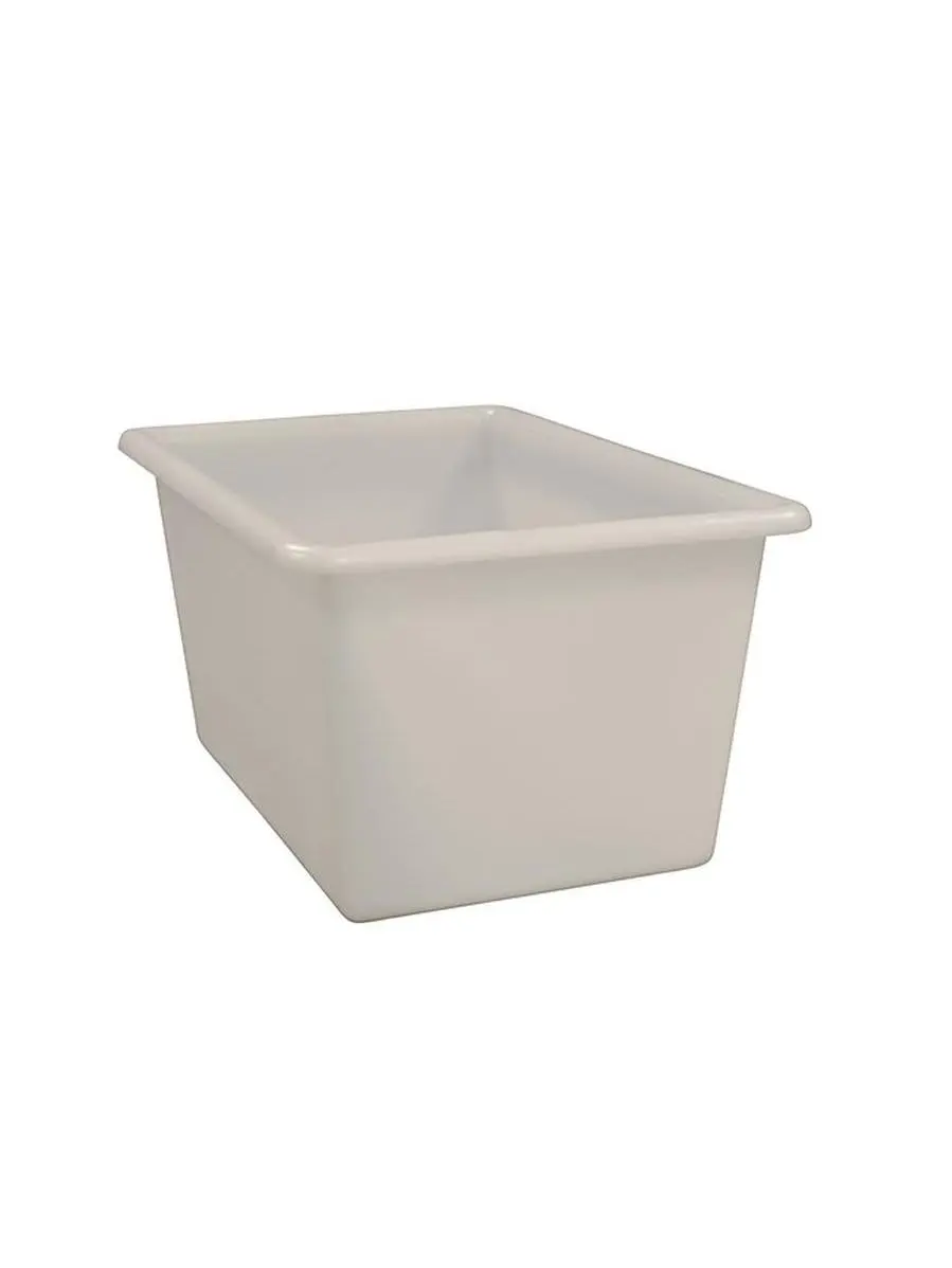 Plastic 8-Bushel Rectangle Bulk Mover Tub, 23 lbs, 23" H x 24.25" W x 36.25" L - User-Friendly Polyethylene Tub for Home, Bathroom Use, Kitchen/Bath