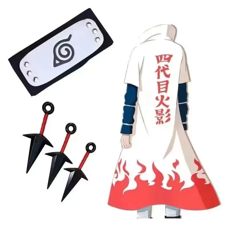 Four Generations of Cloak + Wood Leaf Head Guard +