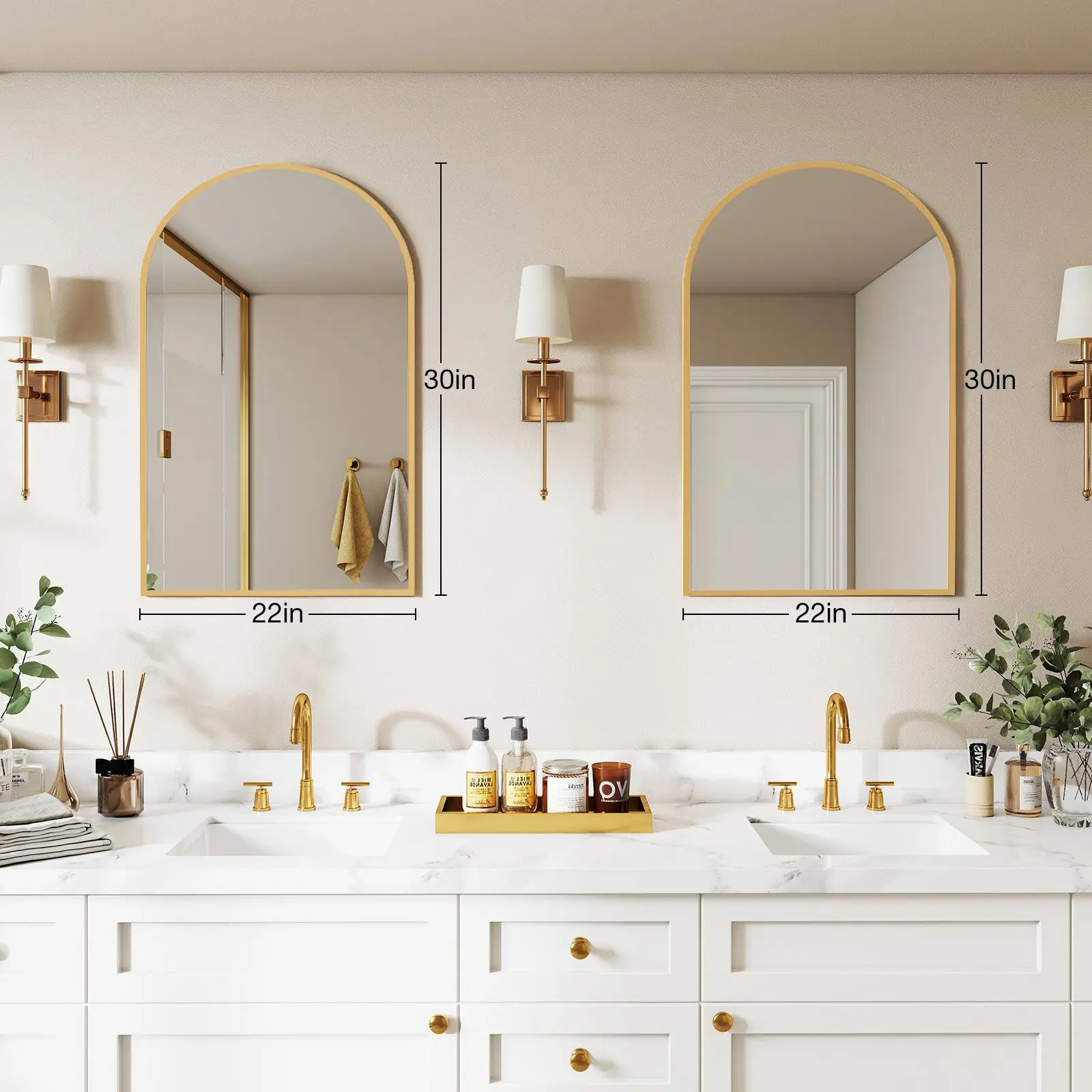 Gold - 22" x 30"- Arch