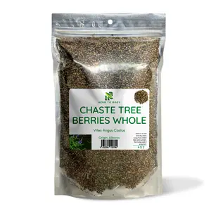 Herb To Body Chaste Tree Berries Whole | Vitex Angus Castus | Wildcrafted | 4oz Spice Flavor Spice Flavor