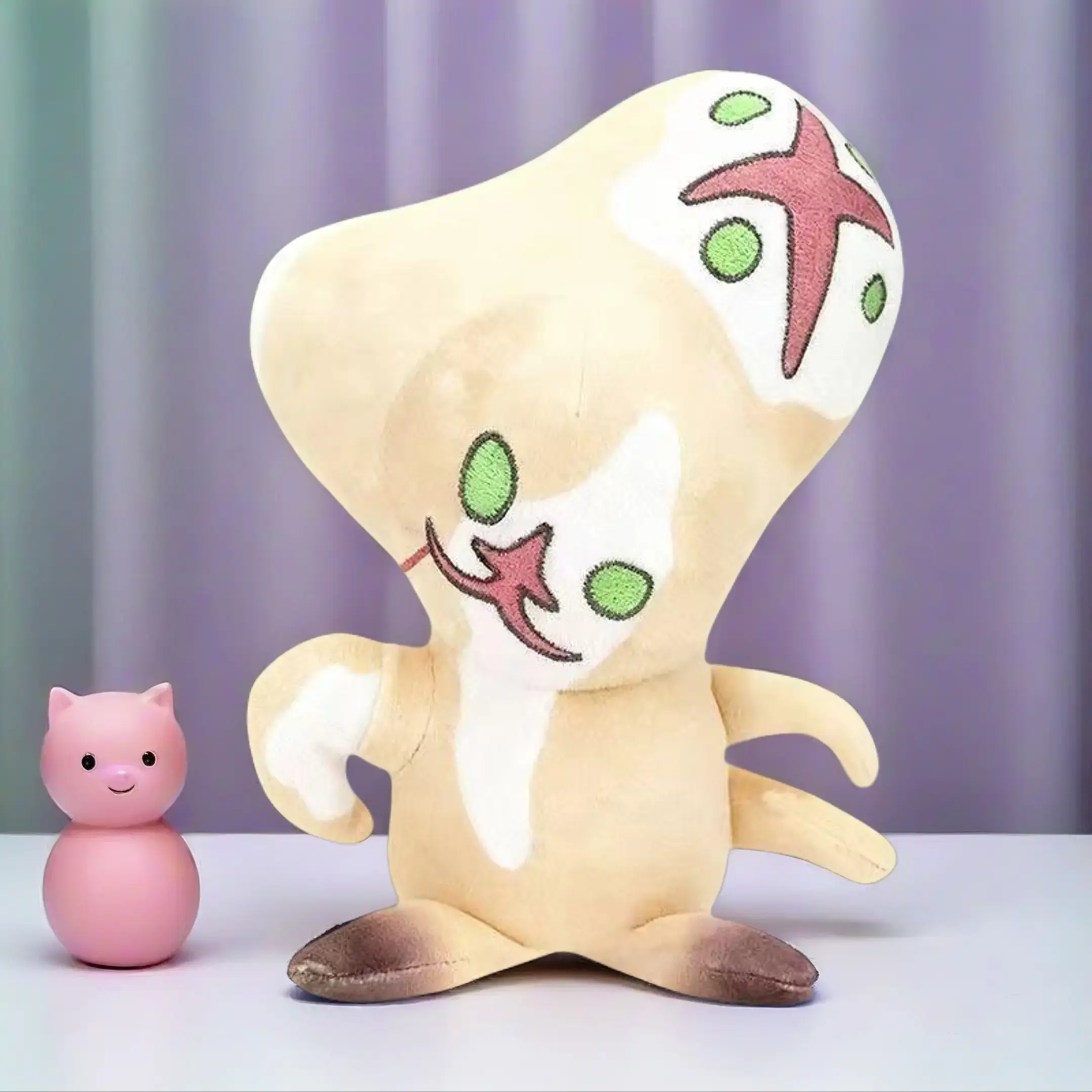 SCP Secret Laboratory SCP-173 Plush Doll Toy Unique Starfish Design with Green Spots Soft Cuddly Companion for SCP Fans Snuggle Bear Soft Stuffed