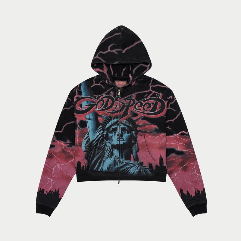 Godspeed - Voltage Zip Up Hoodie - Red