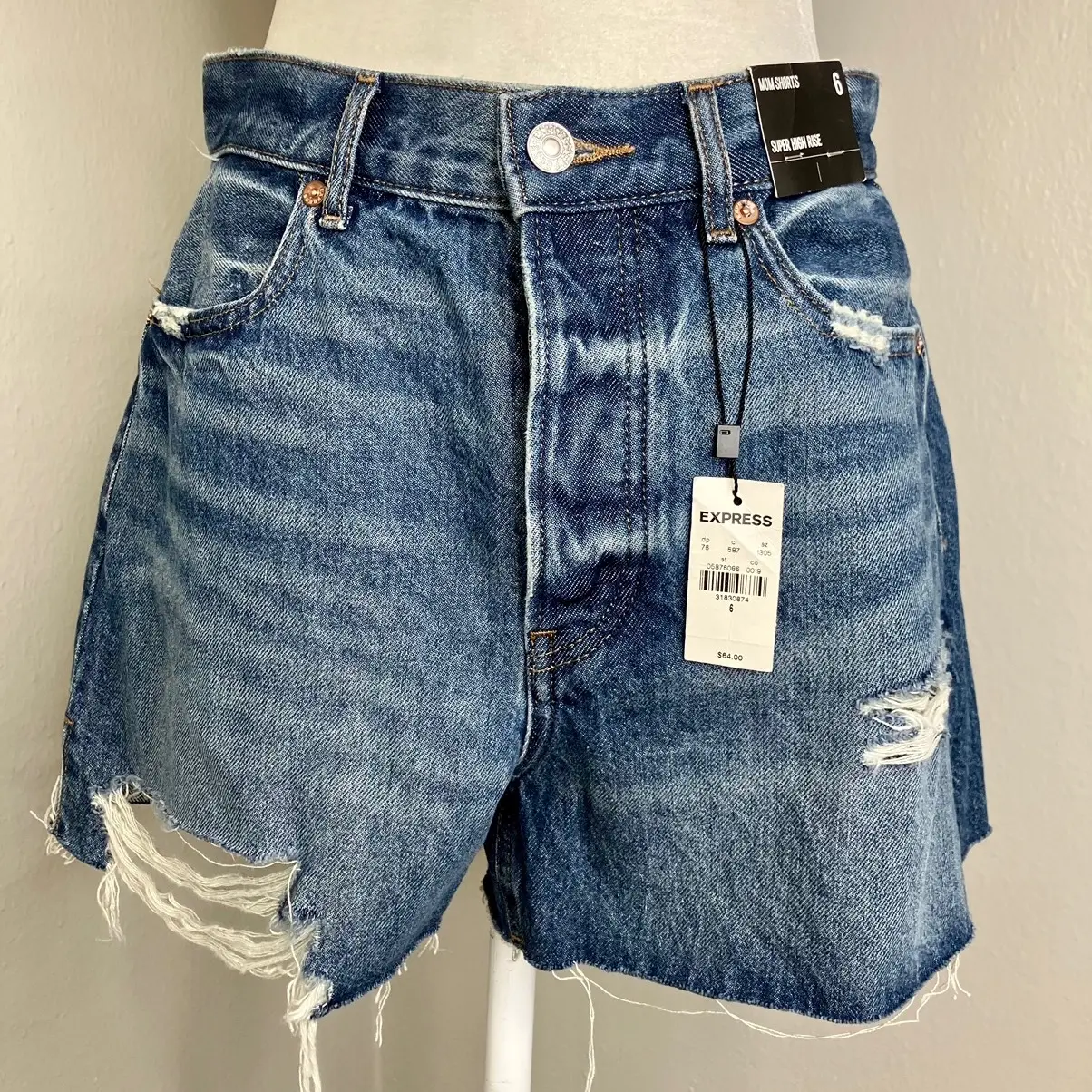 High waisted mom shorts