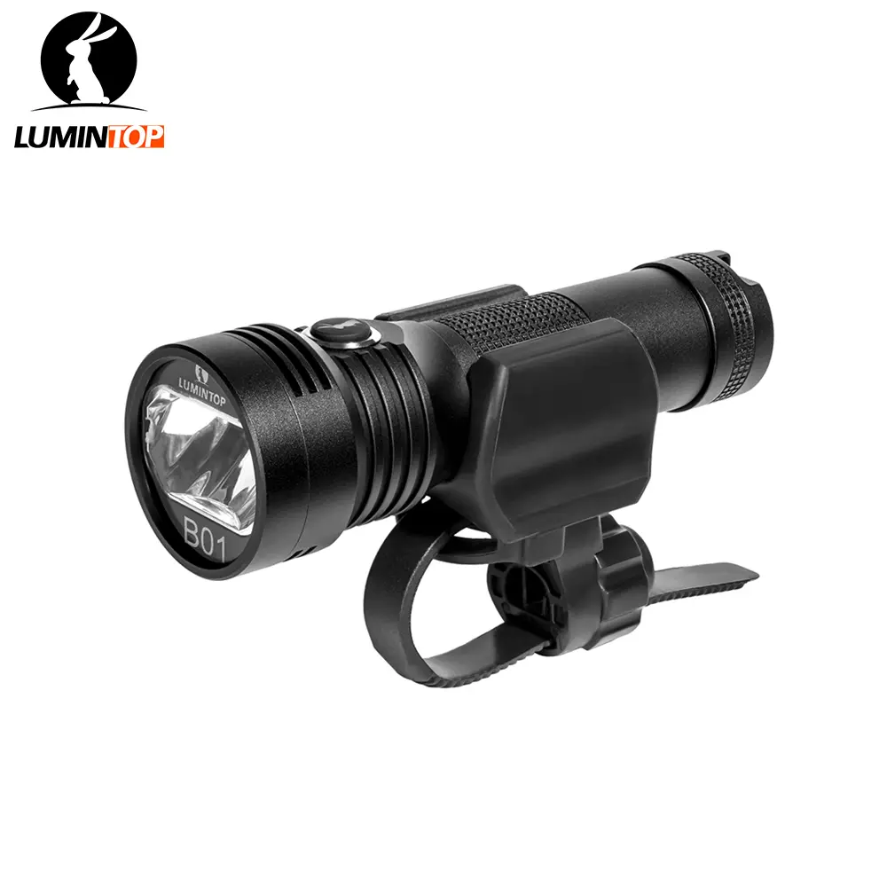 LUMINTOP B01 2-in-1 Rechargeable Bicycle Light & Tactical Flashlight, 850 Lumens, 210M Throw, 88H Max Runtime, Anti-Glare, IP68 Rated, Easy Mount, Lightweight Folding, Lights & Reflectors for Ebikes, Cycling Accessories