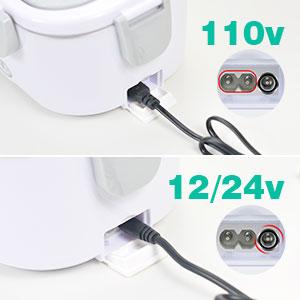 Electric Lunch Box for Adults, 1.5L 60W Leakproof Heated Lunch Box | 12/24/110/220V Portable Food Warmer for Car, Truck, Office with SS Fork&Spoon and Insulated Carry Bag , Lonchera Para Trabajo