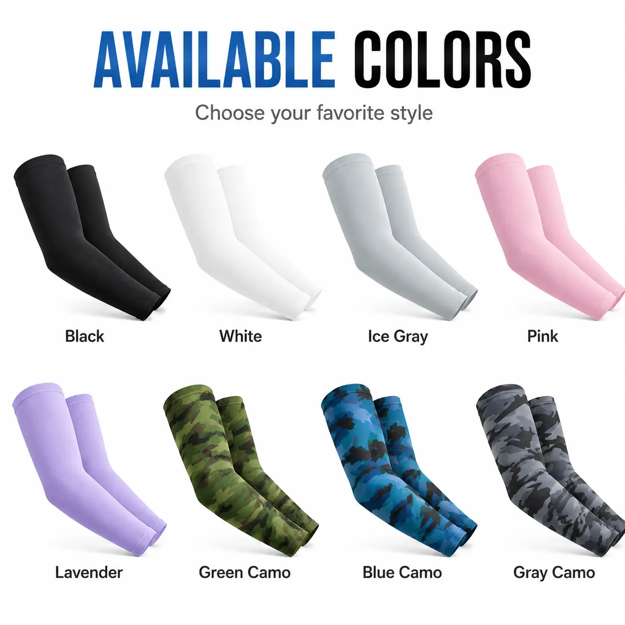 Hanphy Sports 2-3 Pairs UPF 50+ Cooling Arm Sleeves for Men Women UV Sun Protection Compression Sleeves Lightweight Breathable Sports Sleeves for Golf Football Cycling Outdoor Activities,Men's