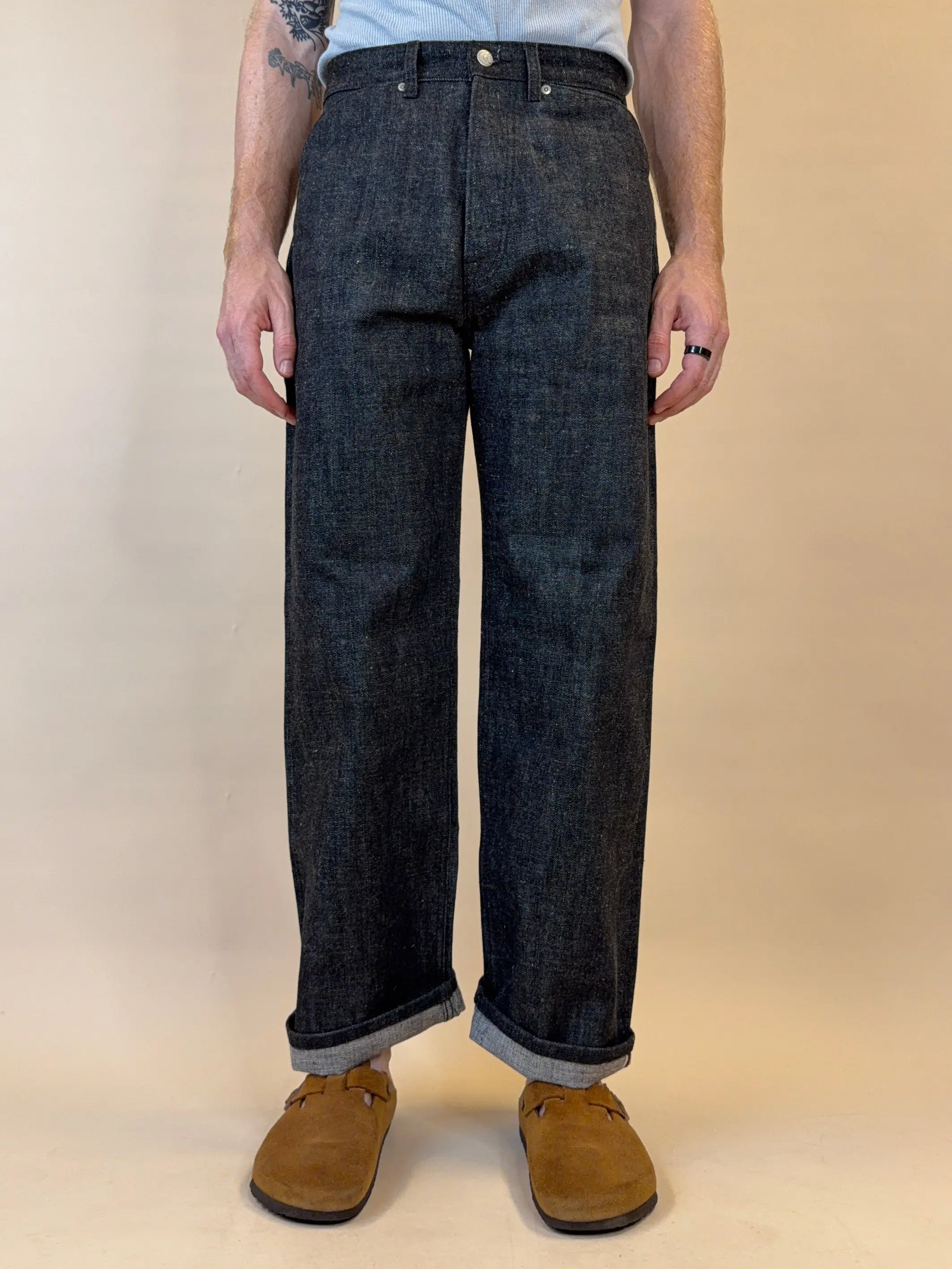 Type 00 15.5oz Selvedge Denim Black
