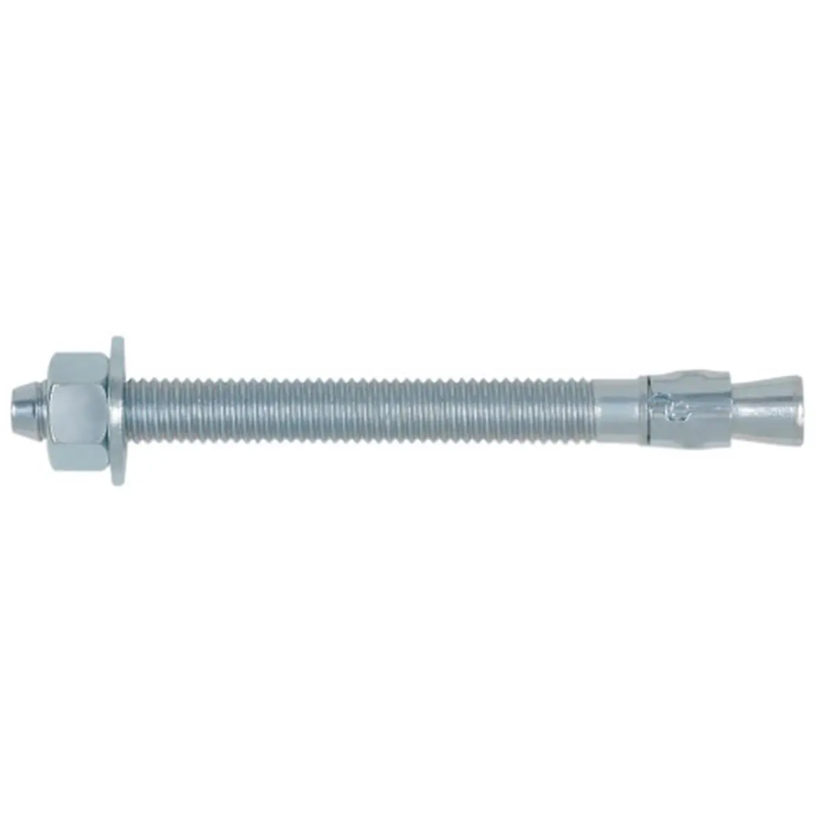 212 MAIN Zinc Plated Wedge-Type Expansion Bolts - 0.5x3.75 in. Fully Threaded Anchor Screws with Nuts for Concrete Fixings - 25 Count (Hillman Fasteners 371938)