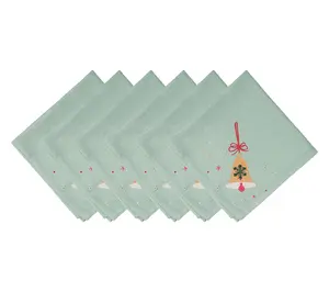 Vintage Christmas Napkin Set of 6 by Valerie