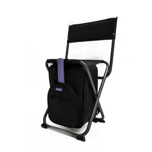 Montana Pickle Co. Pickleball Backpack Chair with Backrest Folding Stool Compact and Paddle Sleeve for Men and Women, Supports 225 lbs