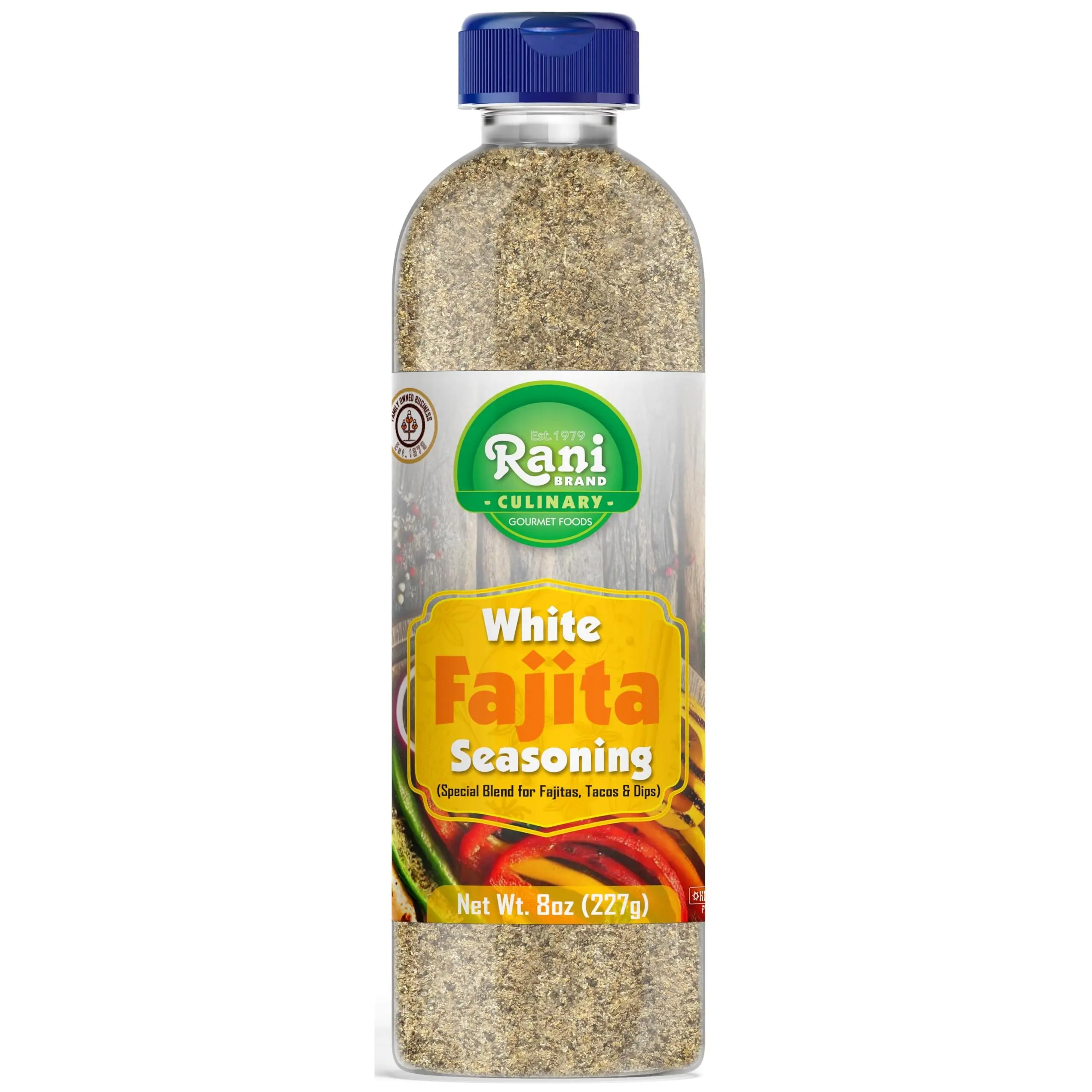 Rani White Fajita Seasoning (Special Blend for Fajitas, Tacos & Dips) 8oz (227g) PET Jar ~ All Natural | Gluten Friendly | NON-GMO | Kosher | Vegan | Product of USA
