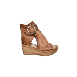 Stylish Peep Toe Wedge Sandals