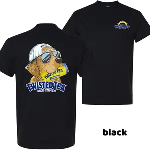 Men’s Twisted Tea Hunting Dog Tshirt – 2-Sided Graphic Beer Tee, Crewneck Shortsleeve, Casual  Streetwear, Menswear Top, Trending T-shirt