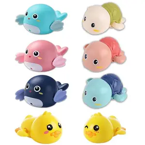 Baby turtle bath toy, wind-up toy, little duck gift.