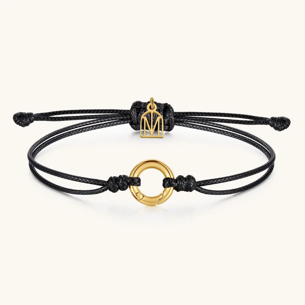 Charm Collector String Bracelet - Mantra Jewelry Inspirational Bracelet for Women - Fashion Accessory