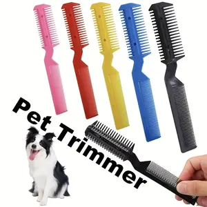 Pet Thinning Comb for Long-Haired Pets, a Grooming Tool for Trimming Pet Fur, Double-Sided Thinning And Cutting Comb with Blades
