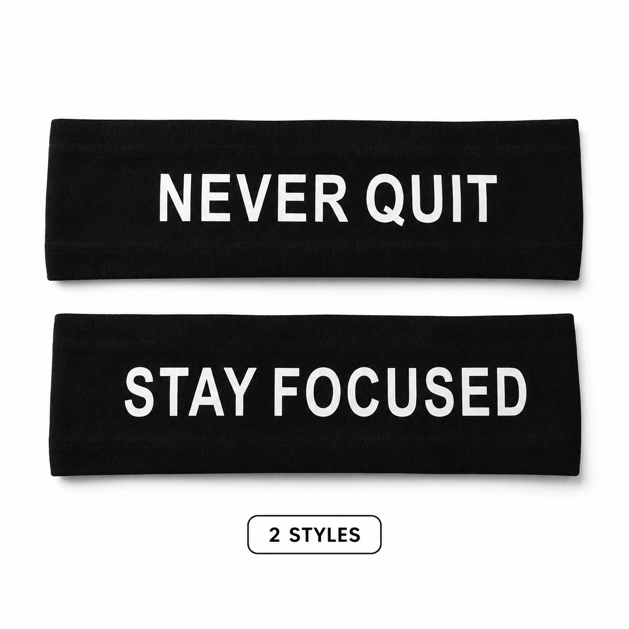 2 Pcs Sports Training Headband Set, Workout Headband, Elastic Sports Hairbands with Non-Slip Silicone, Sweat Bands for Head, Unisex Sport Accessories for Football, Basketball and Running