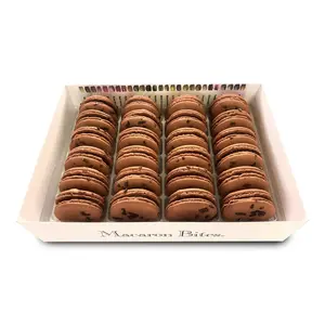 French Macarons Chocolate Cookies 24 Count - Ideal for Parties & Special Occasions - Gift