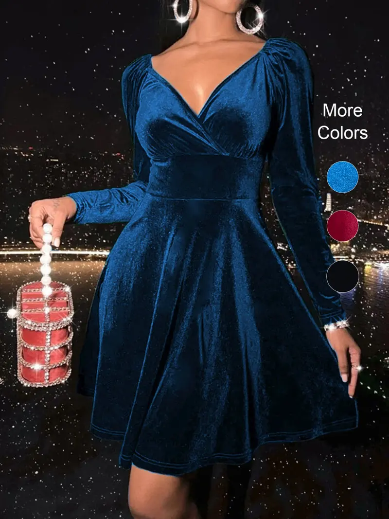 Velvet Dress Outfit - TikTok Shop