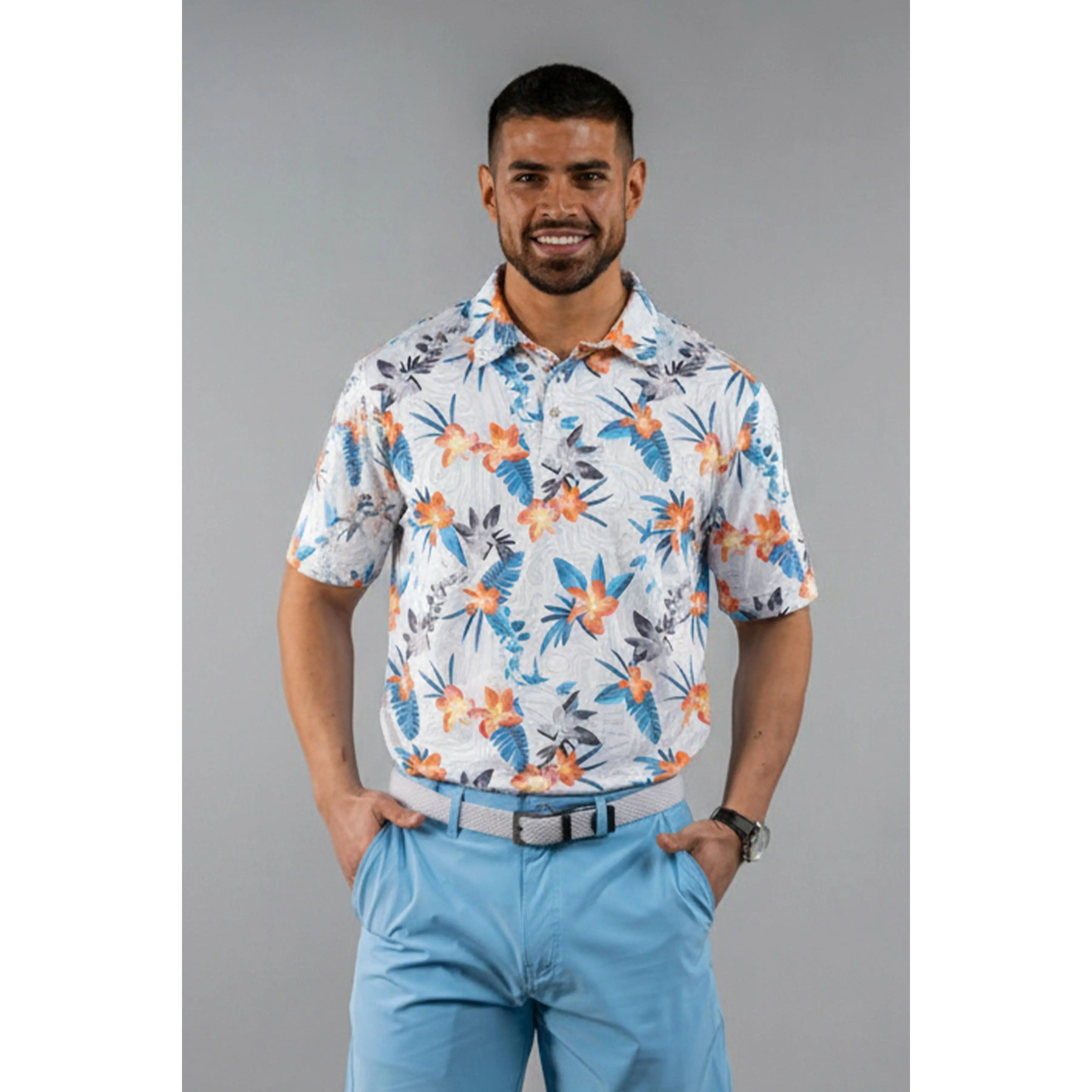 Topo Flowers Polo