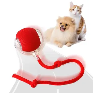 Pet Toy Ball Electric 2025 for Dogs & Cats - 360° Automatic Rolling, USB-C Rechargeable, Smart Obstacle Avoidance, Quiet Silicone Wrap, Touch-to-Wake, Indoor Exercise & Enrichment, Self-Moving Dog Ball & Cat Teaser, Durable Shell, Gift Idea - Indoor Play