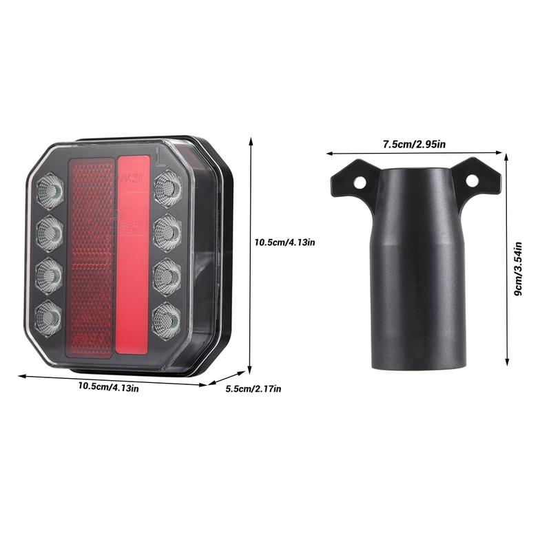 Dazone Upgraded Wireless LED Trailer Lights Rechargeable IP65 Waterproof Magnetic Tail Tow Lights Kit for RV Camper Boat Caravan