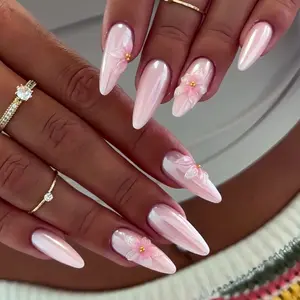 Box of 24 Fake Nails Set, Includes Jelly Glue & Nail File, Pure Color European Style, Perfect for Daily Use & Special Occasions, Nail Extension Set