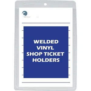Vinyl Shop Ticket Holders, Both Sides Clear, 5 x 8 Inches, 50 per Box, (80058)