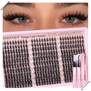 Dolly | Goddvenus Manga Lash Clusters 10-16mm Fluffy Cluster Eyelash Natural Wispy 300 Pcs Fairy Eyelash Clusters