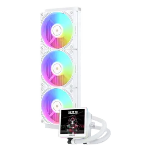 Coolleo BingHuang 360 WHITE Water Cooling Radiator for Computer Case with 2350RPM Copper Aluminum Heatsink Prebuilt Gaming PC RTX 5060