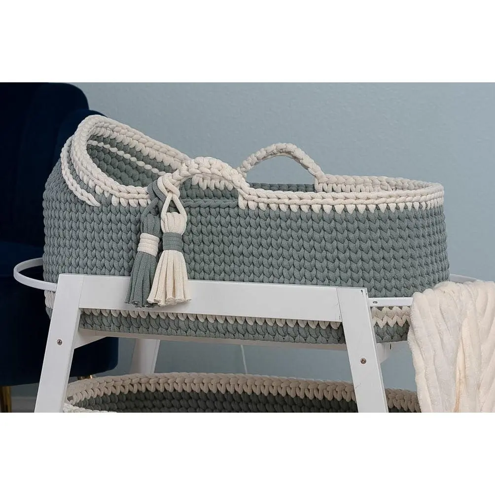 Custom Baby Moses Basket in Our Signature Stitch