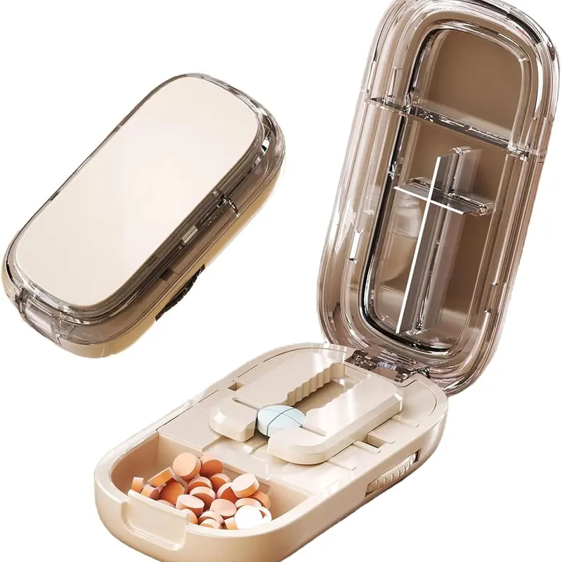 Adjustable Pill Cutter and Splitter for Multiple Pills, Designed for Small and Tiny Tablets with Precise Alignment Functionality