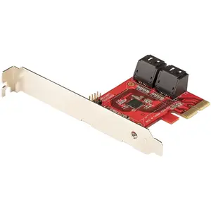Startech 4P6G-PCIE-SATA-CARD Sata III 6Gbps Pcie 3.0 X2 Card - Sata Expansion Adapter Card - 4-Port SATA