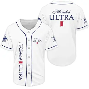 Michelob Ultra White Baseball Jersey Jersey Shirt, Trending Jerseys, Cosplay Jersey, Jersey, Jerseys Top, Gift For Him, Gift For Her, Jerseys Lover.