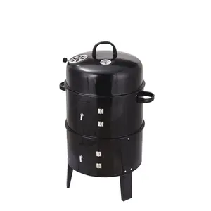 2-in-1 Outdoor Smoker & Grill – Charcoal Wood Fired. Braising Oven Design – Oil Never Touches Charcoal. 360° All-Round Heating. Easy & Enjoyable BBQ