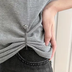 Adjustable Button Closure Set, Short Sleeve Fixing Clips, Durable & Stylish Design, Ideal for Everyday Use, 3-Pack, Style