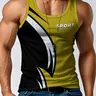 Men's Lightweight Basketball Tank Top, American Street Style Print Sleeveless Sports Tops, Athletic Top for Summer Fitness Training, Comfortable Fit