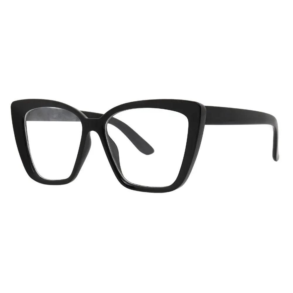 Mad Shade Bold Black Cat Eye Frame with Clear Lens – Oversized Retro 90s Inspired Fake Glasses #19 Mad Shade Bold Black Cat Eye Frame with Clear Lens – Oversized Retro 90s Inspired Fake Glasses #19