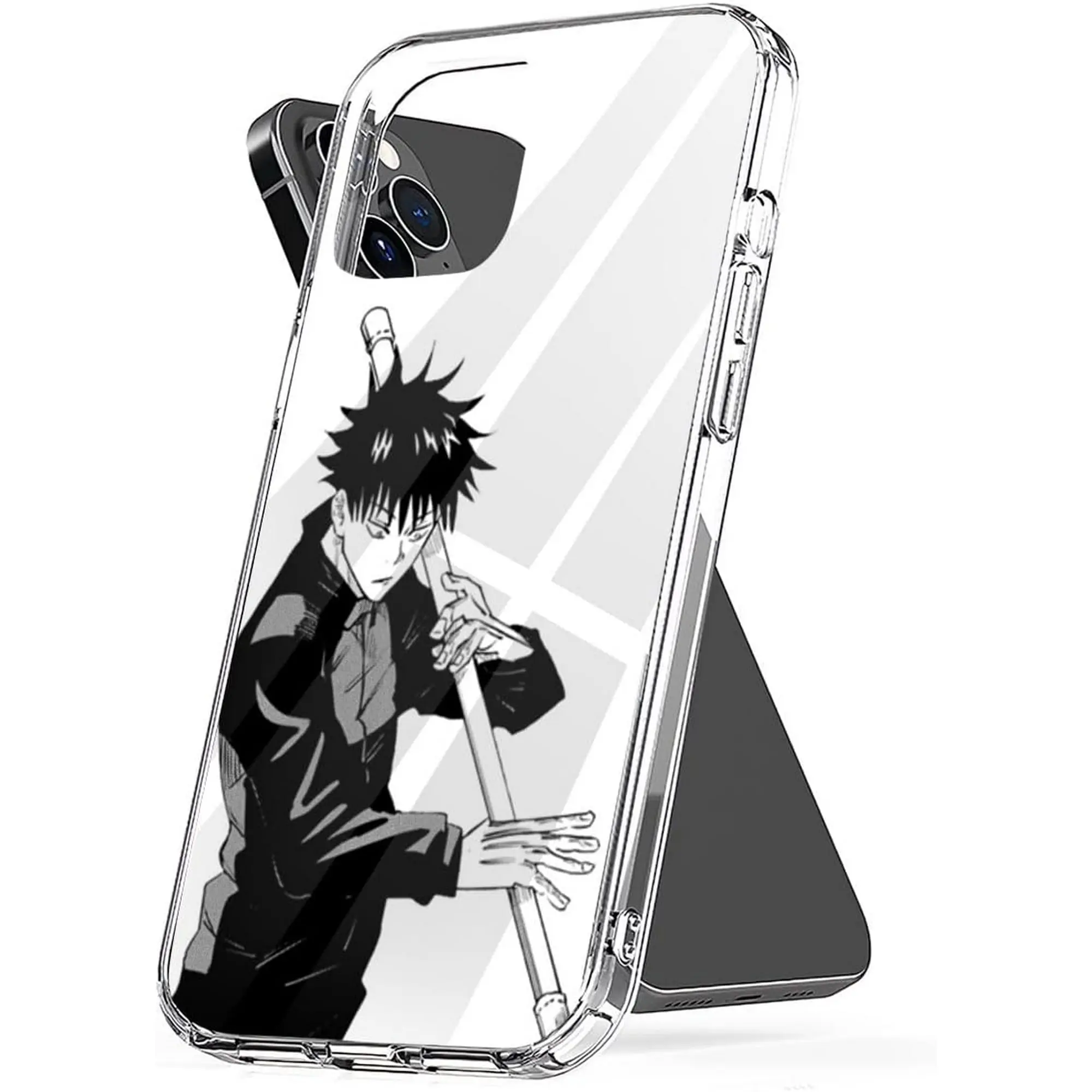 Phone Case Megumi TPU Fushiguro Accessories Cover Shockproof Compatible with iPhone SE 7 8 X XR 11 12 13 14 15 16 Plus Mini Pro Max Samsung Galaxy Note S9 S10 S20 S21 Ultra Plus Protection Cellphone